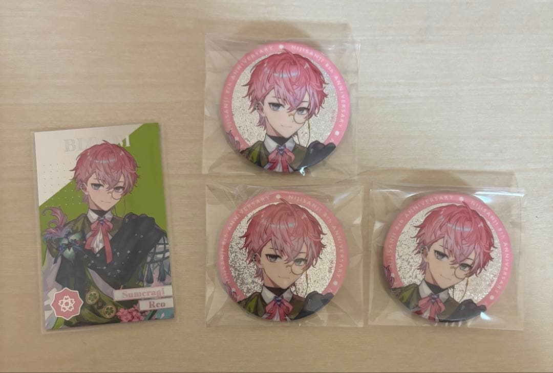 にじさんじ 8th Anniversary 皇れお メタルカード 缶バッジ - メルカリ