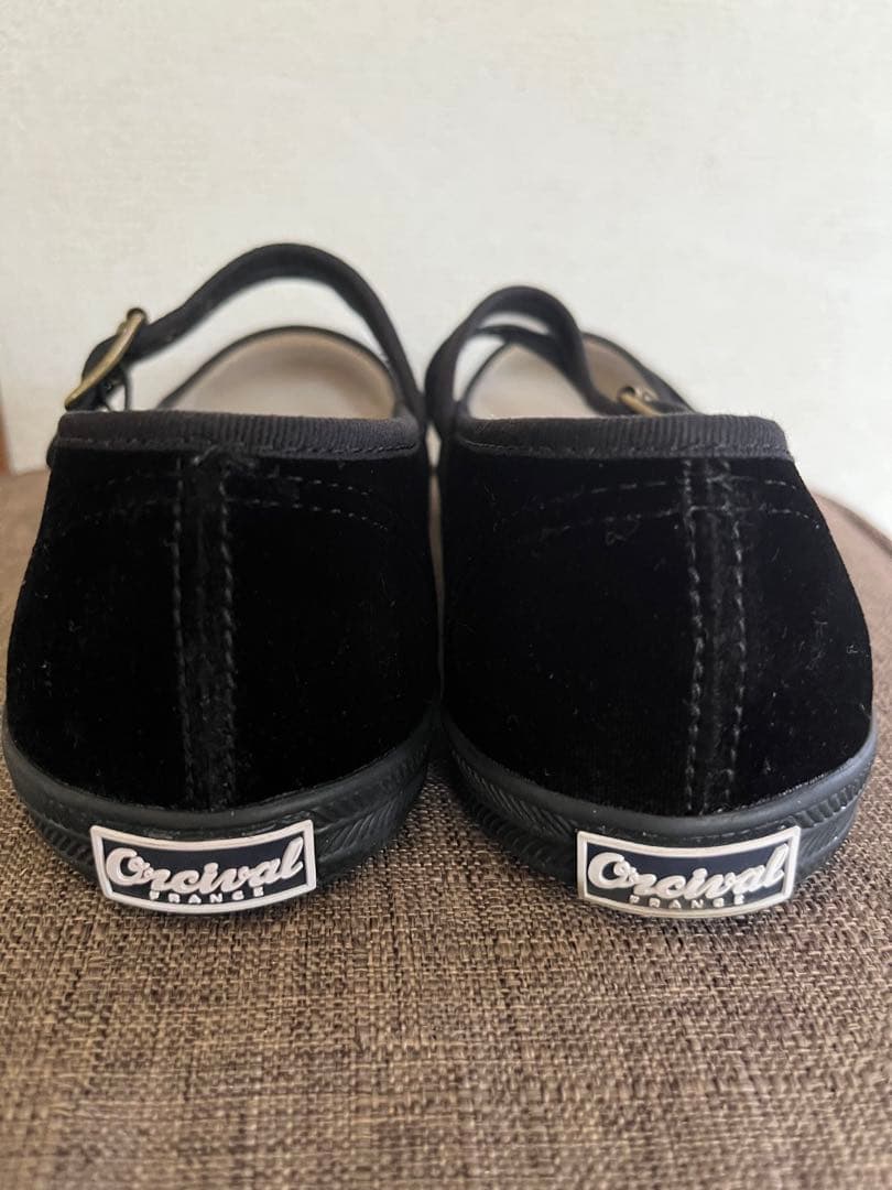 Orcival ストラップシューズ　ブラック　25.0cm