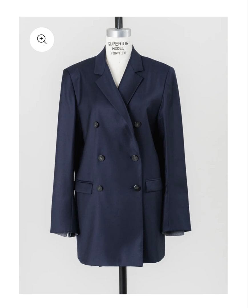 deres Teddy / gentle form jacket navy - メルカリ