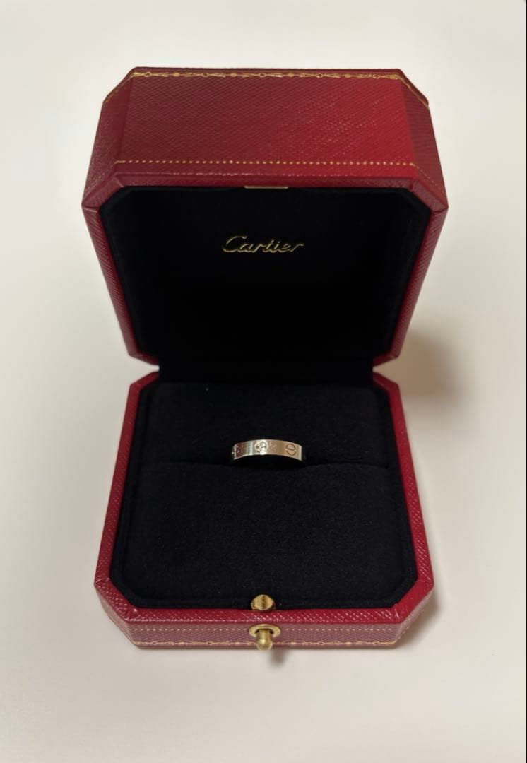 chg Cartier ラブリング ホワイトゴールド LOVE（Cartier） カルティエ Cartier ラブリング 3Pダイヤ K18WG