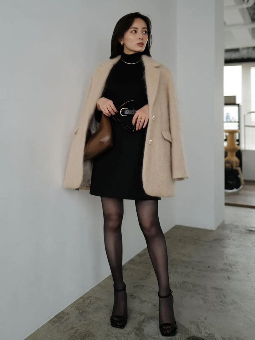 anuans モヘアシャギーテーラードジャケット モヘアシャギーテーラードジャケット