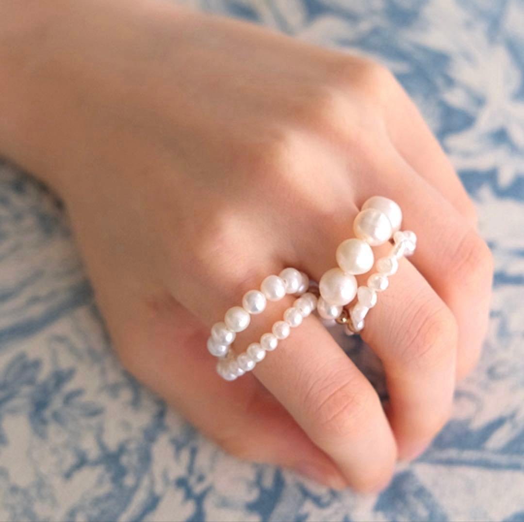 PIMENTÉ ピモンテJunco Paris ジュンコパリ 4連 パールリング - メルカリ