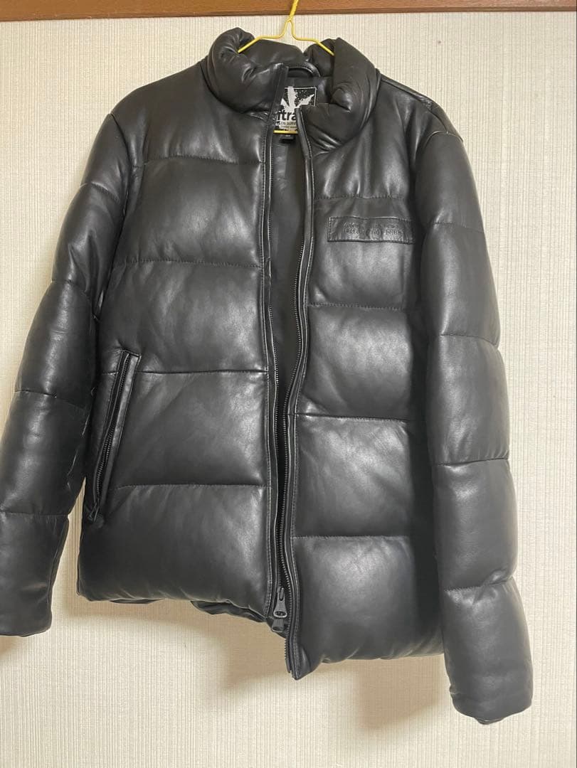 ナイトレイドnitraid レザーダウンジャケット！ 美品 NITRAID XL リアルウィード ダウンジャケット nitrow ナイト