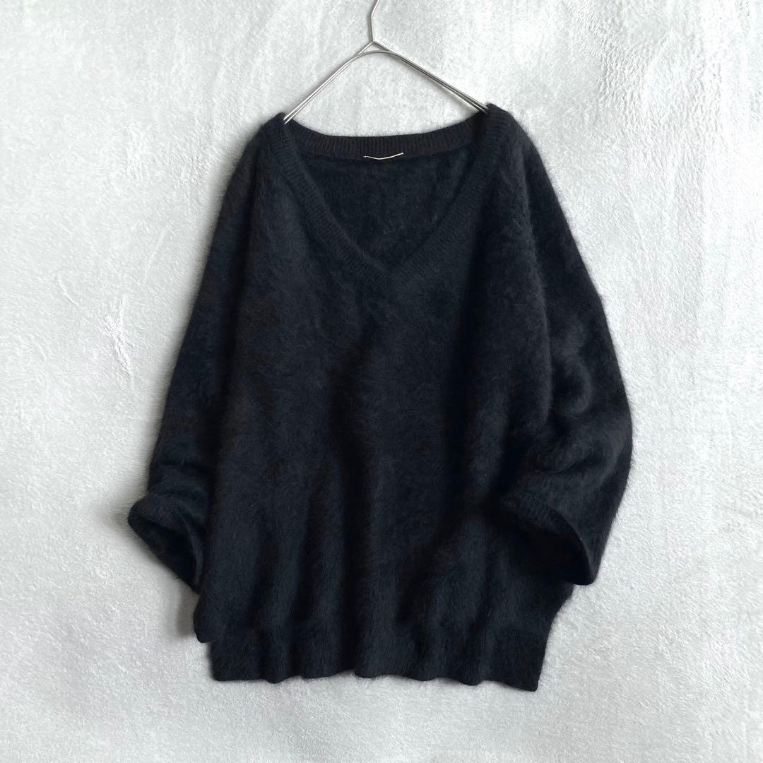 【ほぼ未使用✨】Deuxieme Classe ふわふわ　シャギーニット　黒 me+em select（ミームセレクト） ニット セーター 「 新色追加