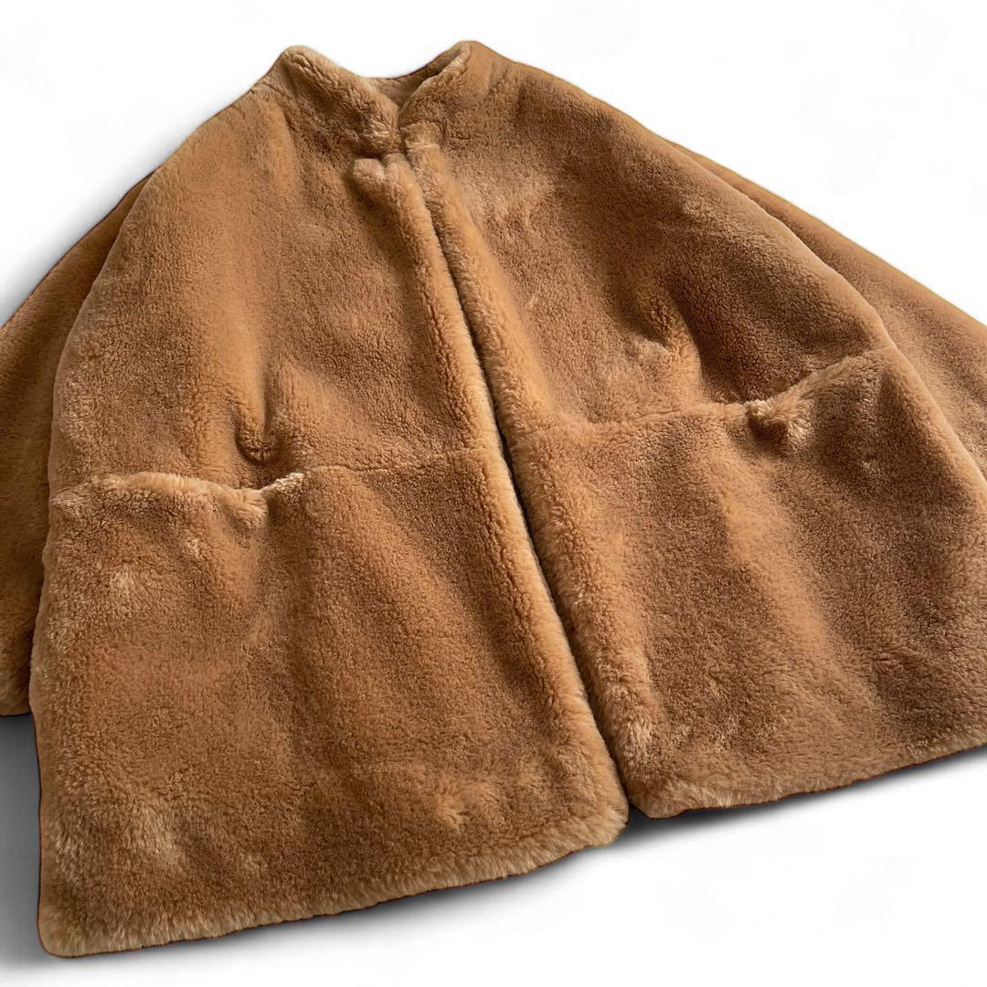 極美品 近年 トラディショナルウェザーウェア フェイクファーコート 34