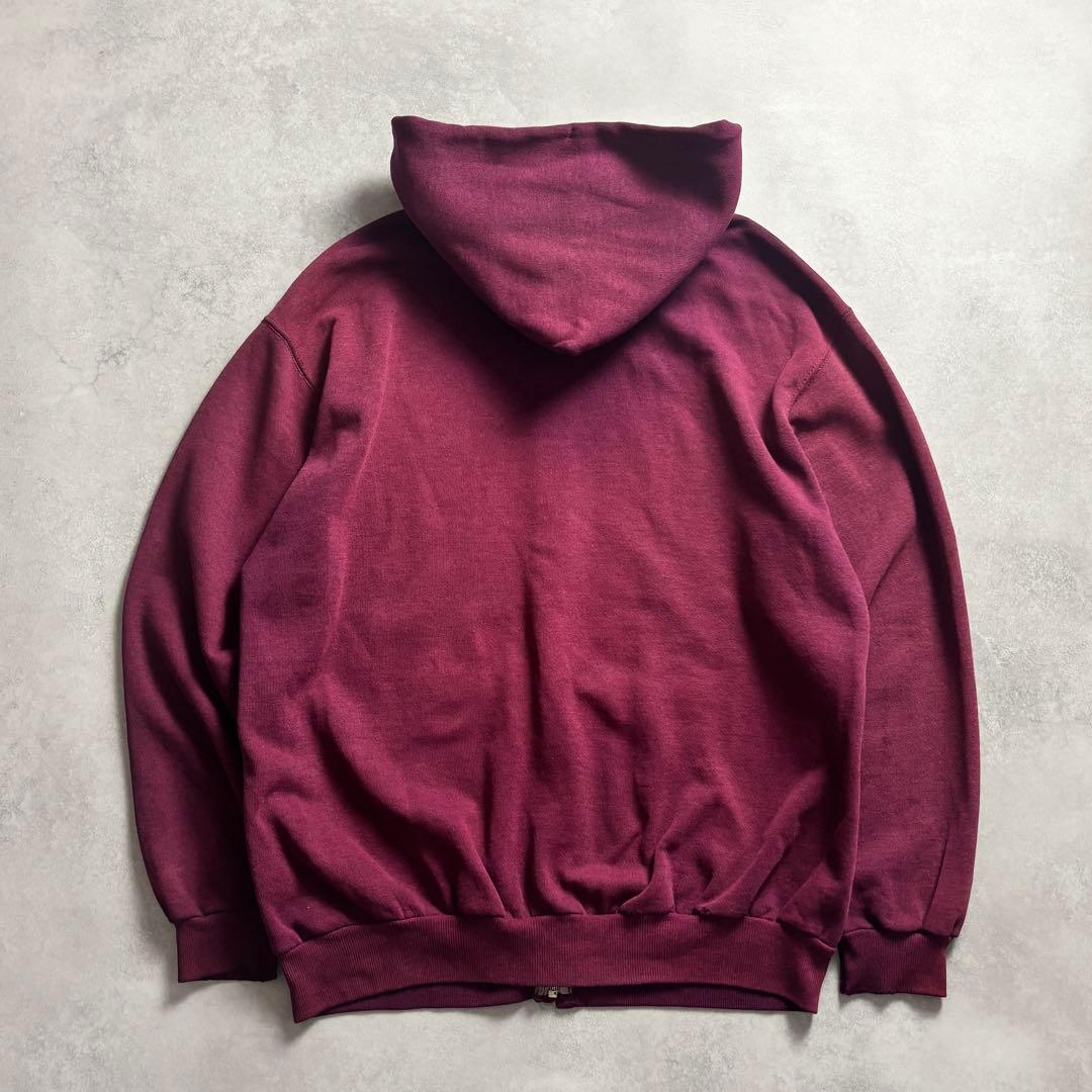 80s~90s USA製 鬼フェード プレーン スウェット ジップパーカー - メルカリ