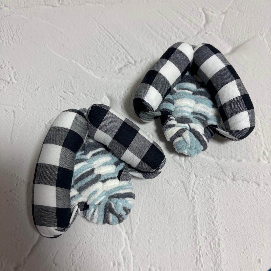 【momo出品】ふわもこ足半2、ガッチリ足半1