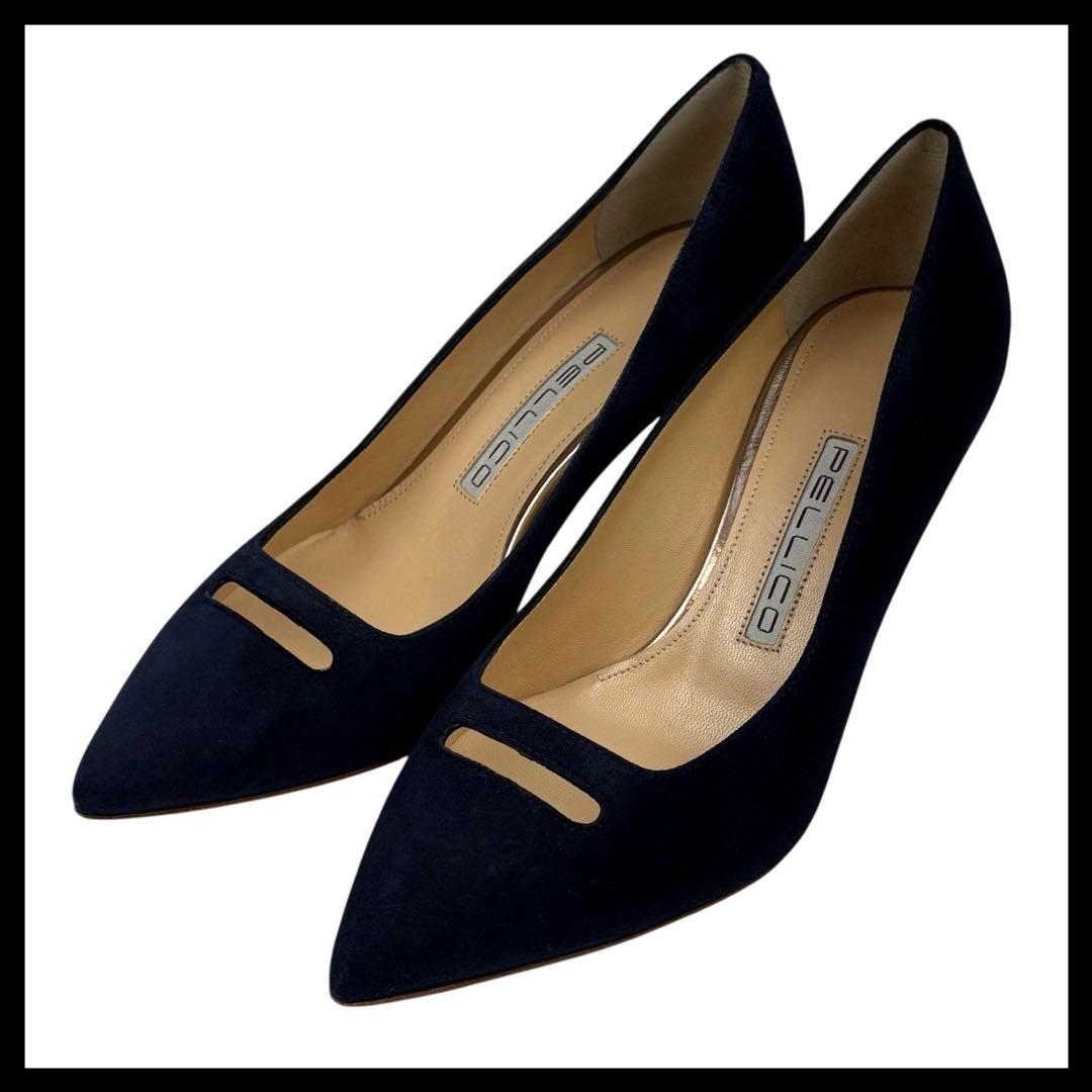 【ほぼ未使用】PELLICO ペリーコ 35 | 22cm ネイビー　アネッリ ほぼ未使用】PELLICO ペリーコ 22cm 35 アネッリ ネイビー - メルカリ