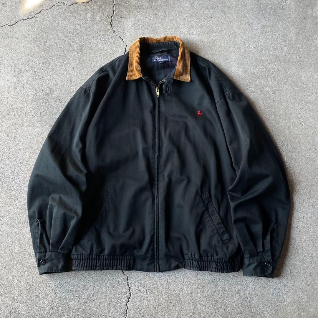 90s Polo Ralph Lauren スイングトップ 襟コーズ ブラック - メルカリ