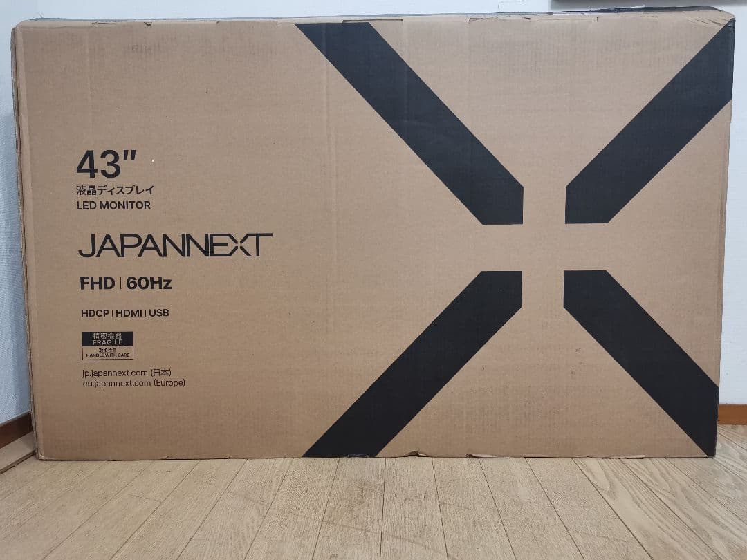 JAPANNEXT フルHD JN-IPS43FHD-U 開封済み 未使用品 JAPANNEXT IPSパネル搭載43インチ大画面 フルHD(1920x1080) 液晶