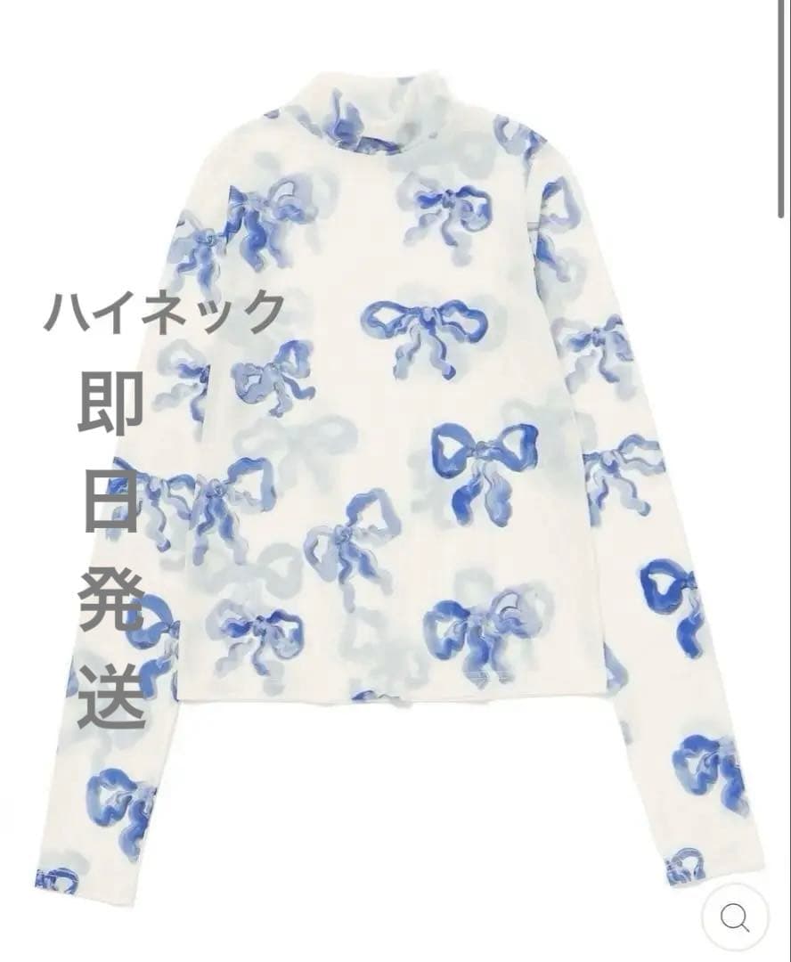 お値下げ中❗️【新品未使用】poppy リボン シースルートップス ポピー