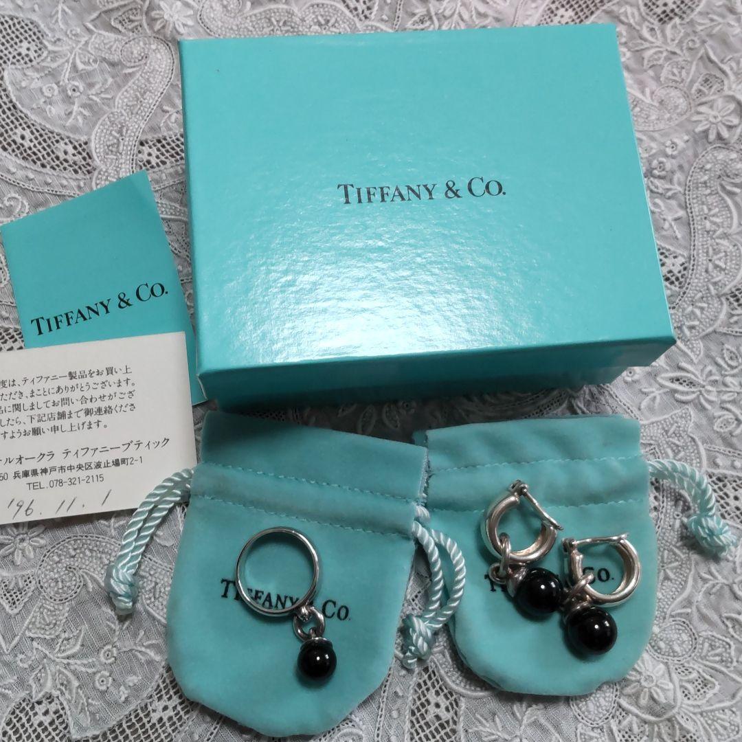 ティファニー 【廃盤】オニキスボール リング＆イヤリング - メルカリ