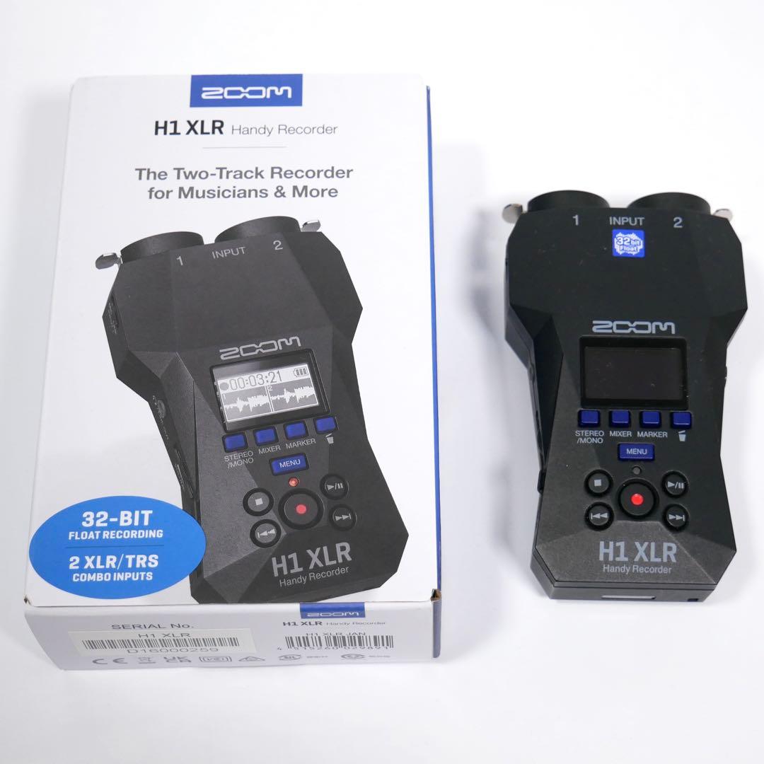 ZOOM h1 XLR ハンディレコーダー ZOOM H1 XLR(XLR入力搭載・32bitフロート対応ステレオハンディー
