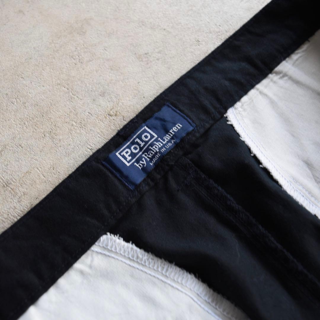 90s ラルフローレン ポロチノ タックチノ USA製 黒ブラック W30 - メルカリ