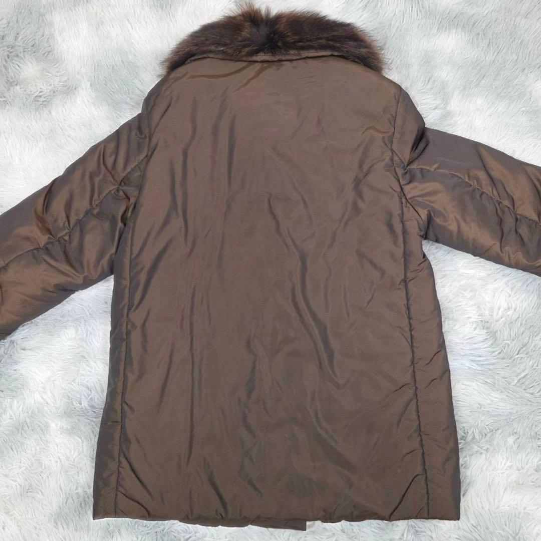 Max Mara マックスマーラ ファー付き コート ブラウン 36サイズ - Max