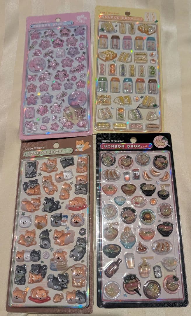 和柄　ボンボンドロップシール　4枚セット ボンボンドロップシール 和柄 4種セット 正規品｜Yahoo!フリマ（旧