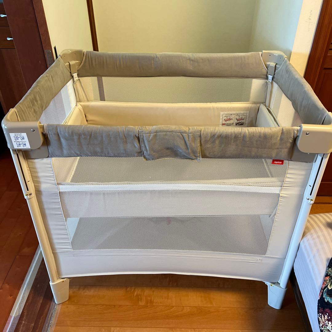 Aprica ココネルエアープラス AB ホワイトベージュ ココネル エアープラス AB(ホワイトベージュ)【ベビーベッド