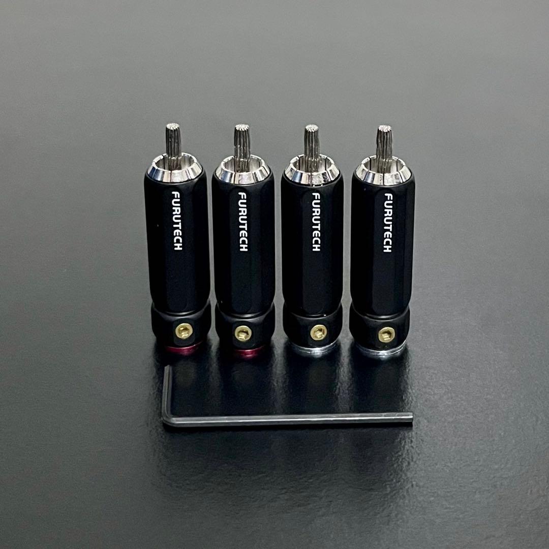 FURUTECH FP106(R) RCA ピンプラグ ロジウムメッキ 4個 FURUTECH ( フルテック ) FP-106R 送料無料 | サウンドハウス