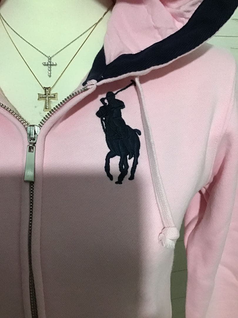 人気☆ラルフローレン☆Y2K 平成ギャル 姫系 ビッグポニー パーカー