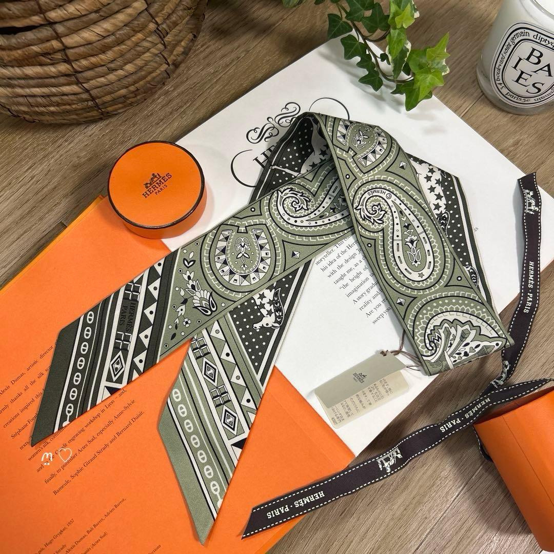 新作HERMESエルメス　ツイリー　シュヴァルドゥクールバンダナ26SS野村大輔 新作HERMESエルメス ツイリー シュヴァルドゥクールバンダナ26SS野村