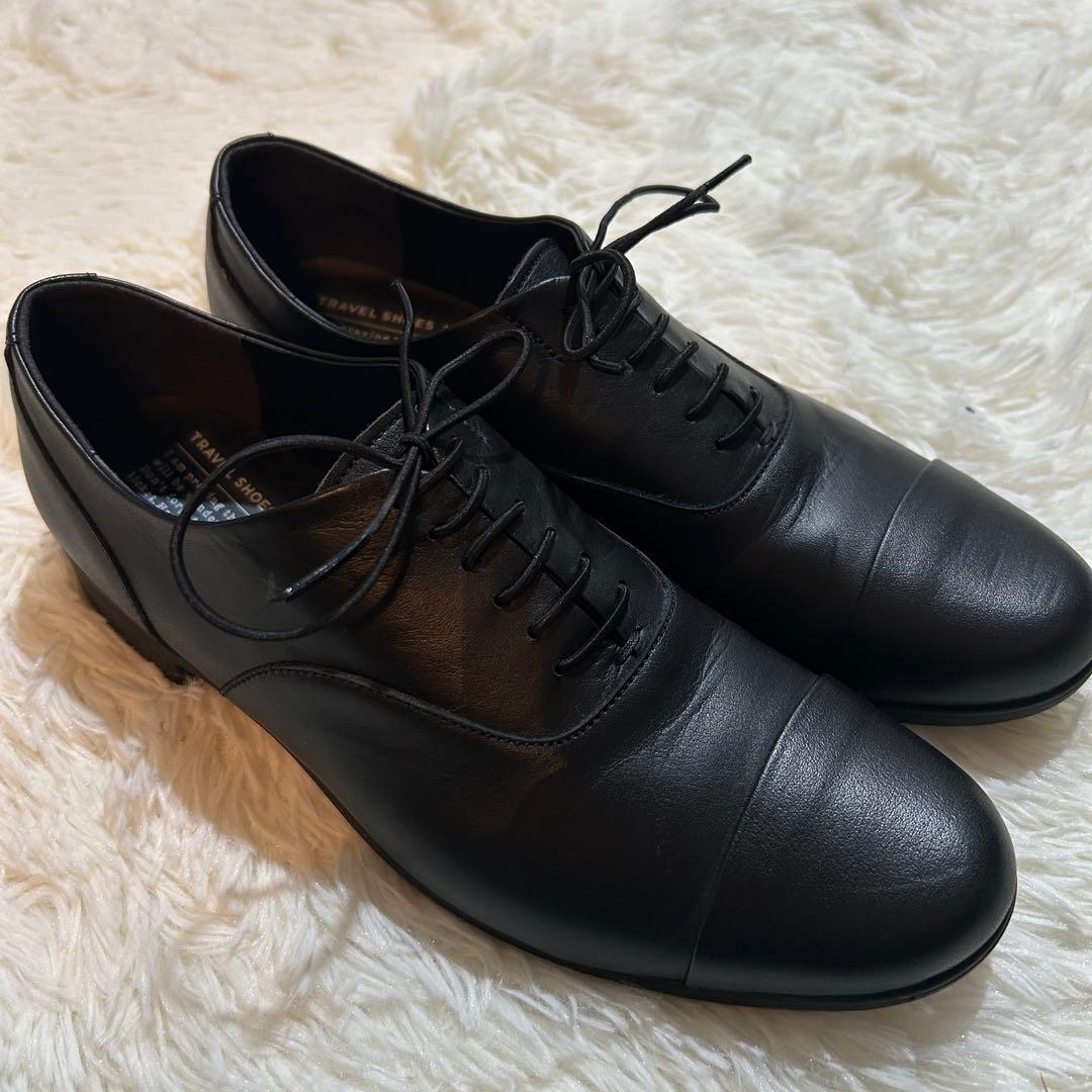 極美品✨ TRAVEL SHOES by chausser ストレートチップ 黒 楽天市場】ショセ トラベルシューズ / ストレートチップ レザー