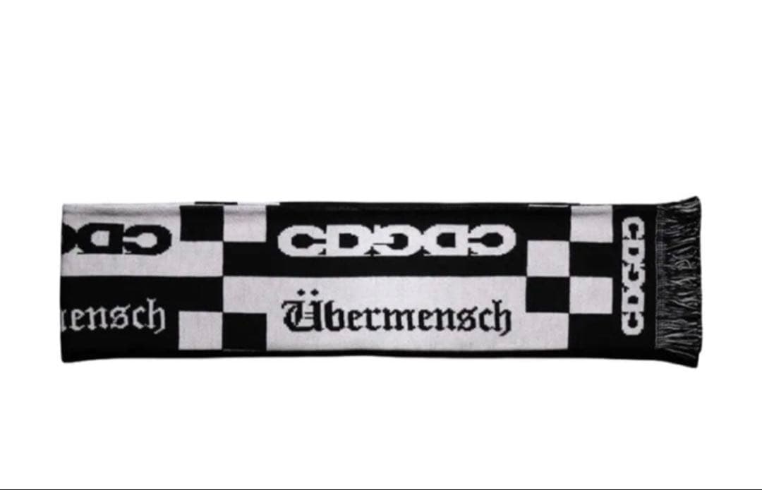 CDG x G-DRAGON Checkered Stole Black 最安値 CDGDC CDG x G-DRAGON Ubermensch CHECKERED STOLE ストール マフラー