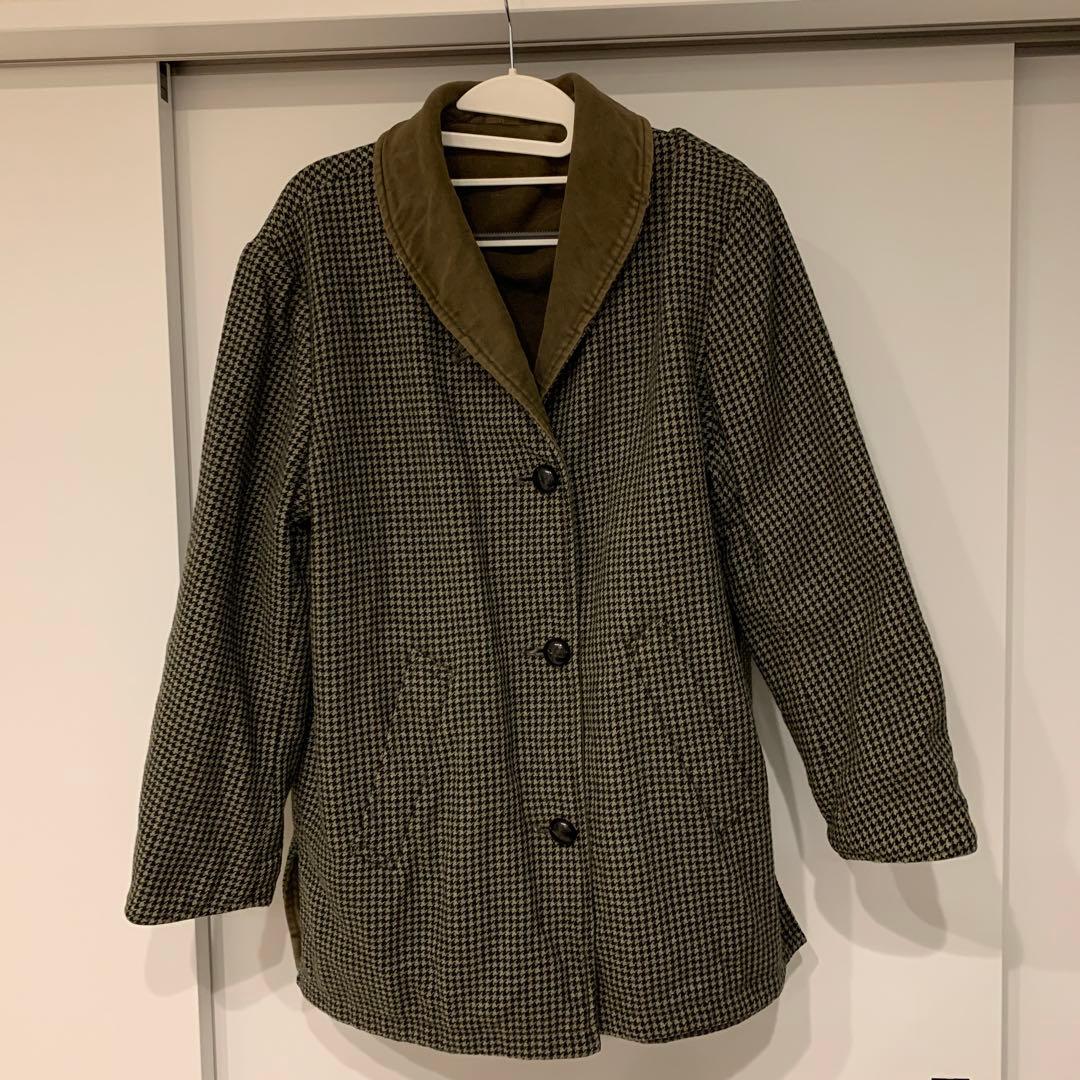 最終値下げ 珍品 50s フランス製 ショールカラー リバーシブル