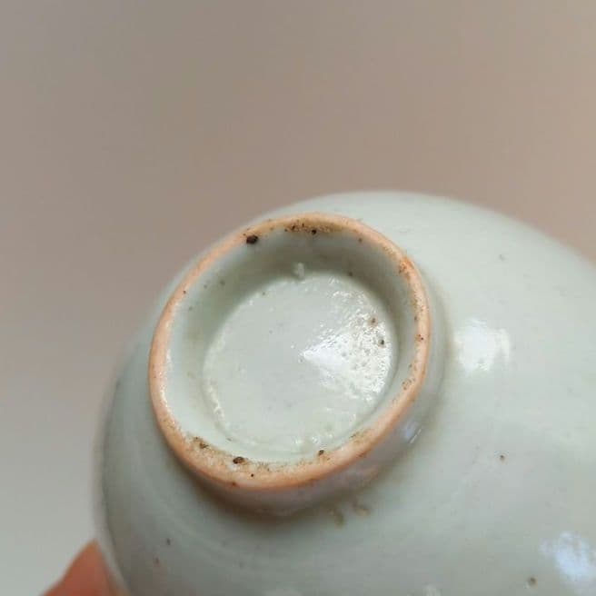 李朝 白磁 盃 猪口 古玩 骨董 アンティーク 古道具