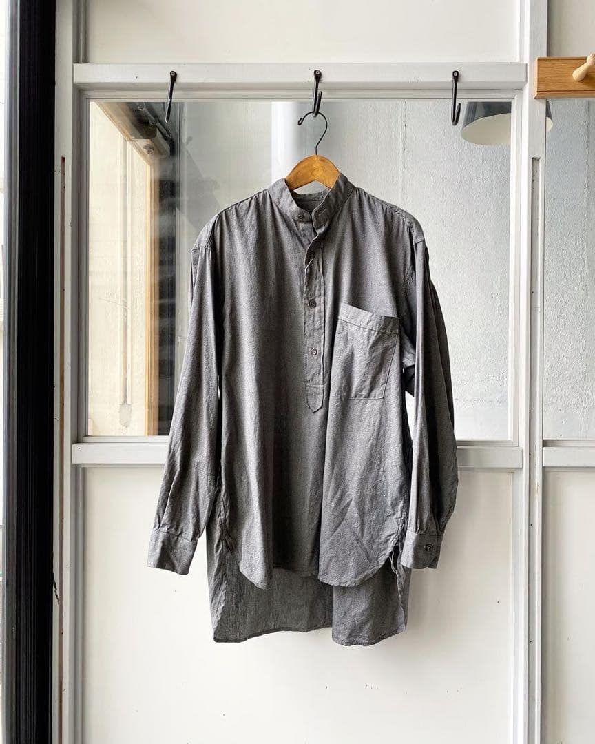 COMOLI コモリ ヨリ杢プルオーバーシャツ 3 COMOLI ヨリ杢 プルオーバーシャツ | 大阪心斎橋のメンズ洋服の