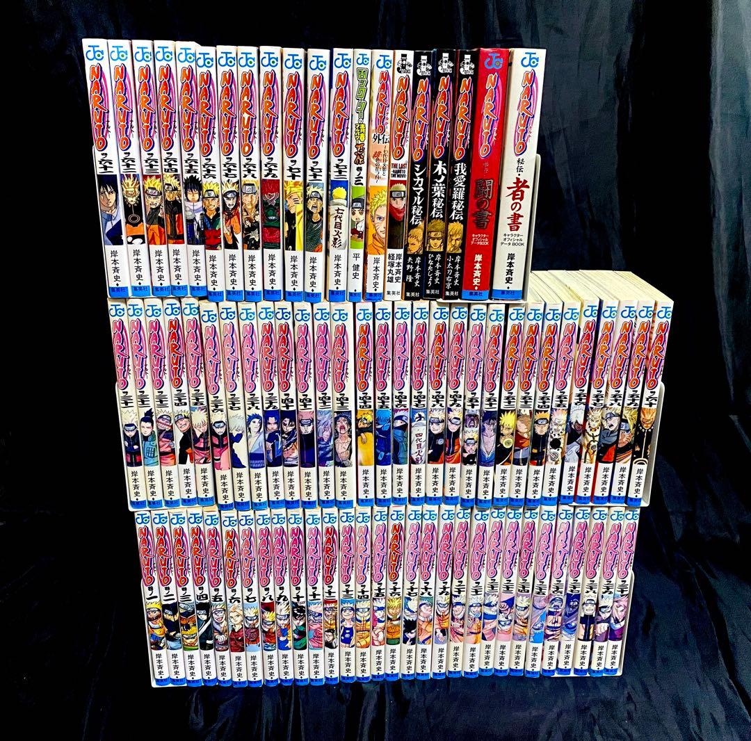NARUTO ナルト　全巻セット（1〜72巻）＋関連本7冊　計80冊 ナルト 全巻 セット 全72巻 naruto 外伝 岸本 斉史 全巻セット 表紙