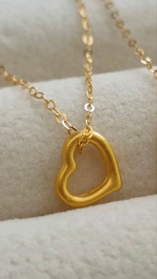 新品未使用 純金 24金 ペンダントトップ オープンハート - メルカリ