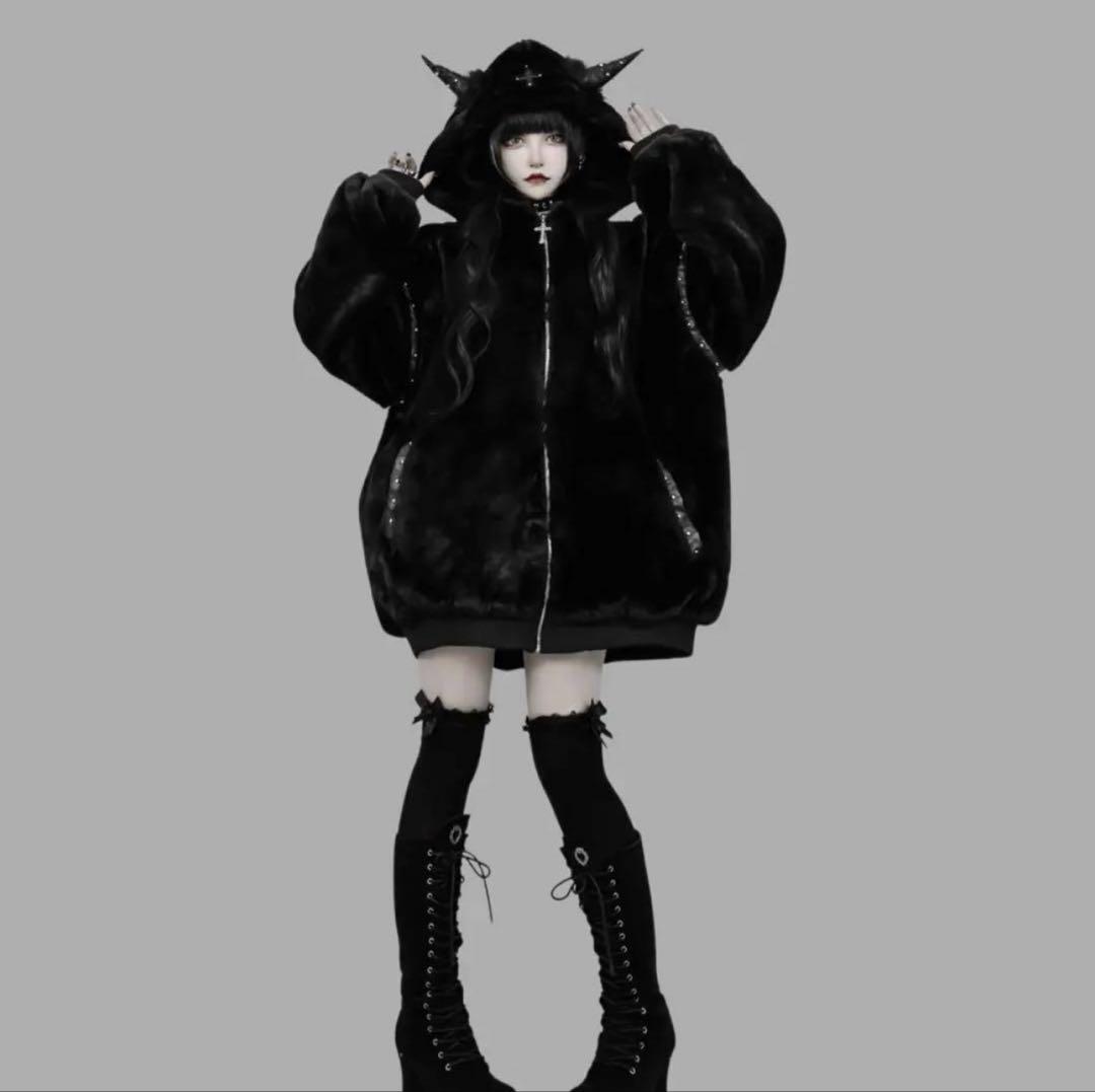 Dimmoire BABY DEVIL ファーパーカー【Black】 - メルカリ