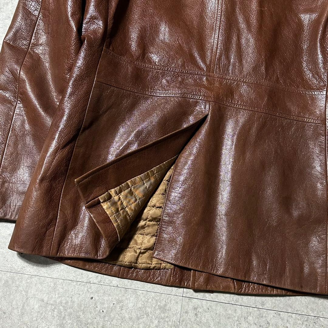 KENZO HOMME 羊革 カーコート ブラウン archive - メルカリ