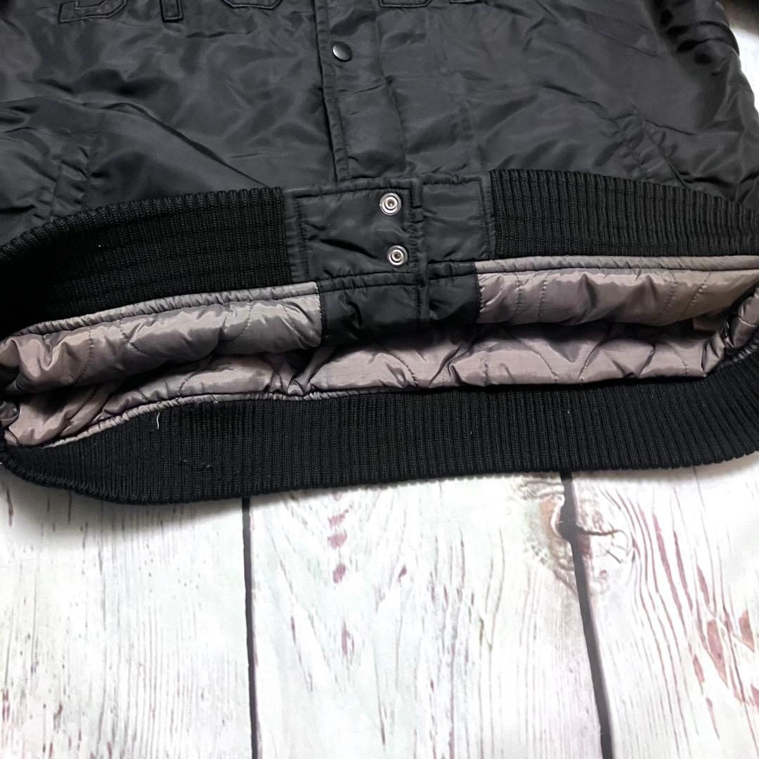 レア廃盤】OLD STUSSY MA-1フライトジャケット 刺繍ロゴ Lサイズ