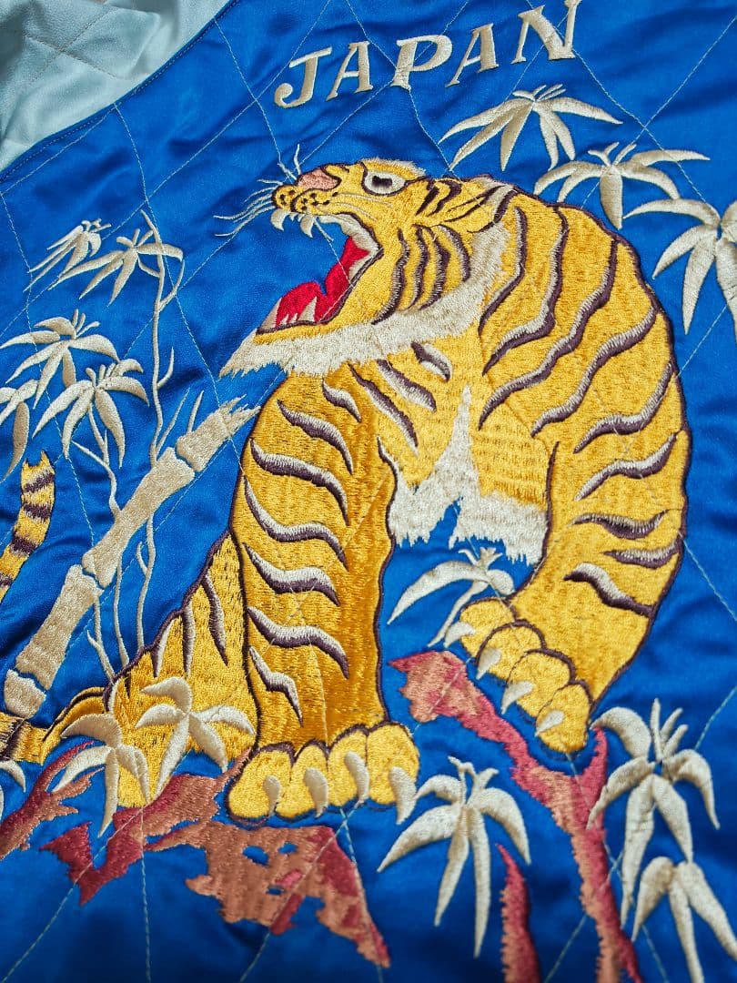 テーラー東洋 2面用 虎龍鷲 日本限定 スカジャン 竹 サテン vintage