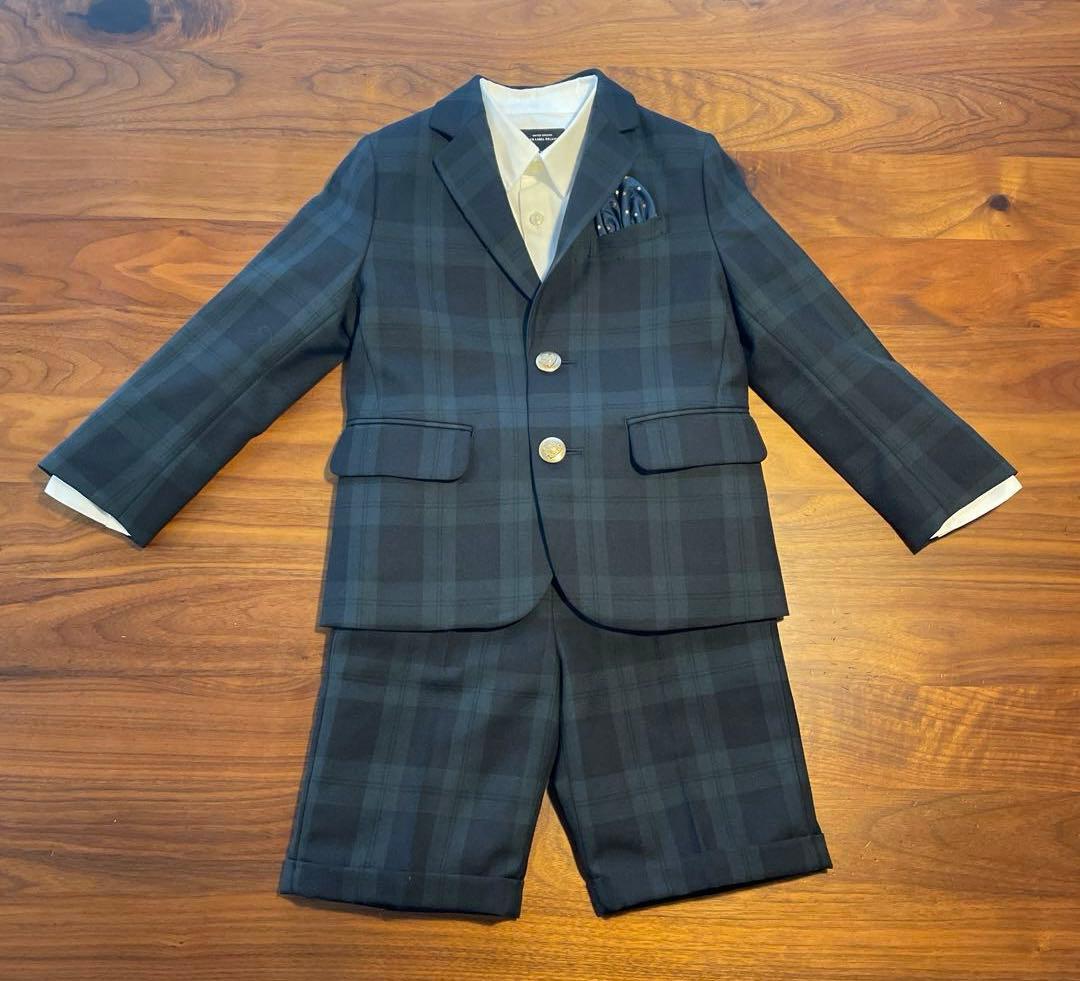 green label relaxing スーツ チェック柄 ユナイテッドアローズ グリーンレーベル リラクシングのスーツ