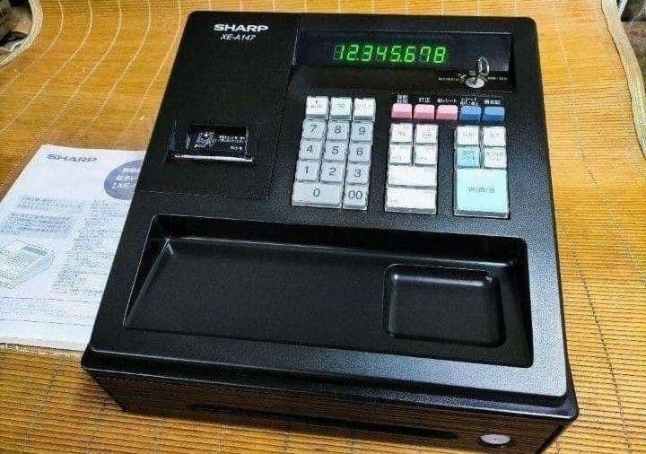 シャープレジスター XE-A147 PC連携売上管理フル設定無料 433335