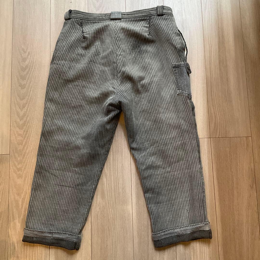 フランス ビンテージ ファーマーズパンツ ストライプ 軍 m47