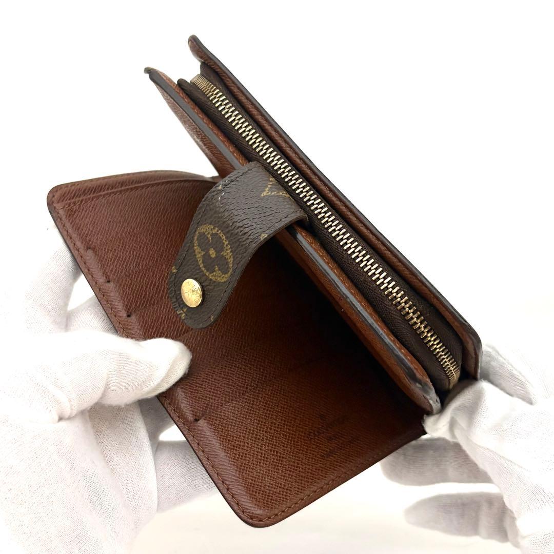 パスケース付属】ルイヴィトン モノグラム ポルトパピエジップ 二