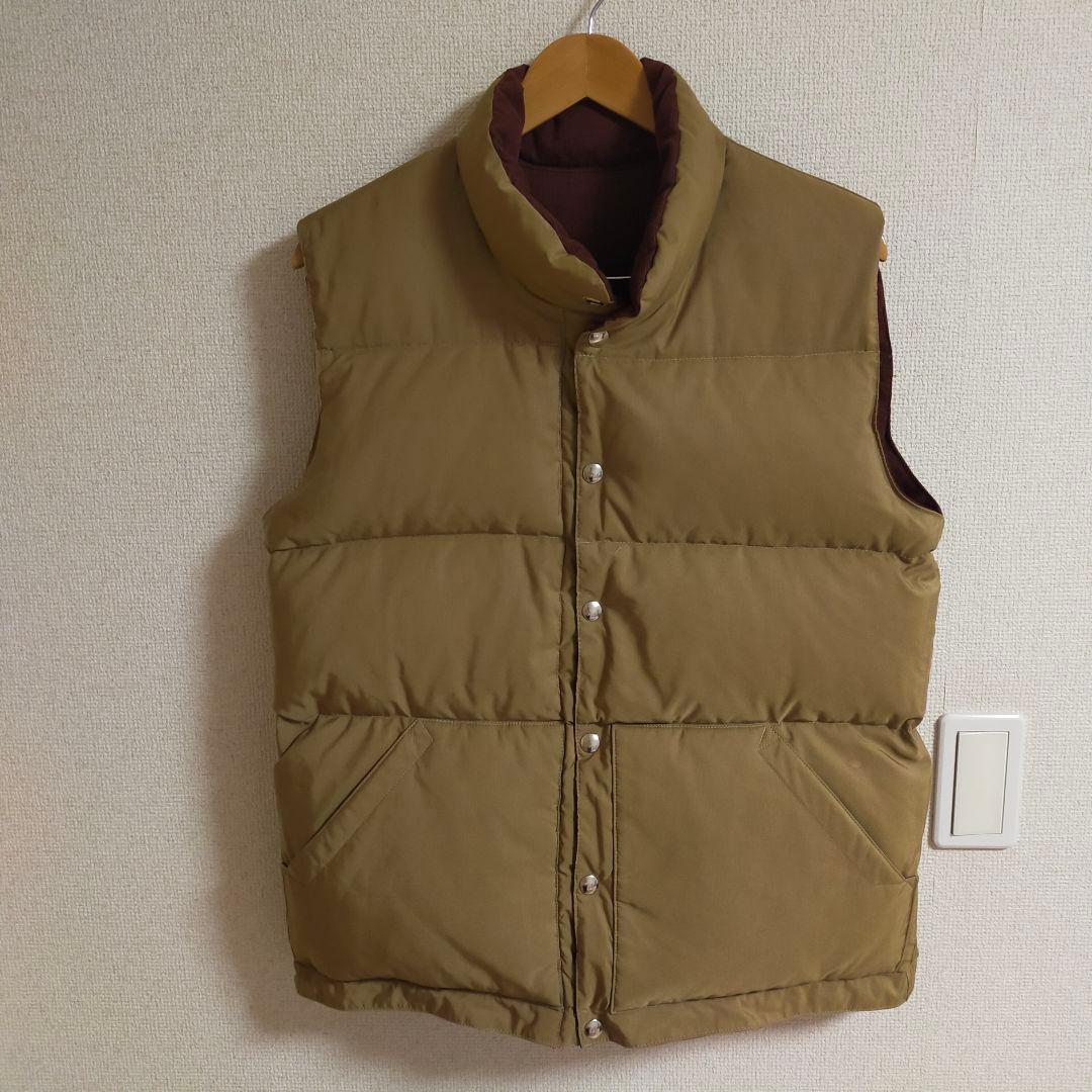 クレセントダウンワークス 希少 リバーシブル コーデュロイ ダウン