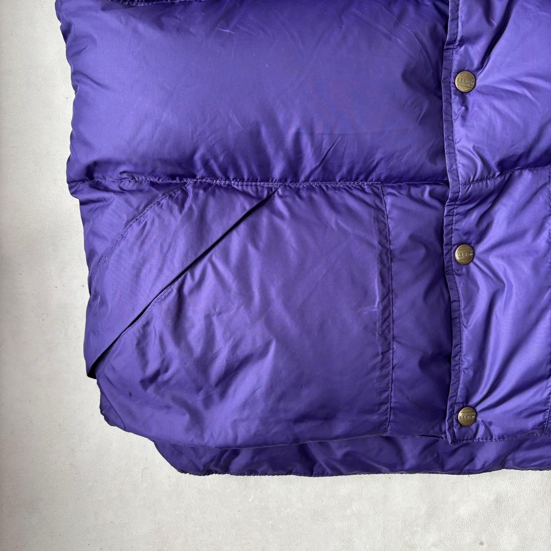 90s L.L.Bean ダウン ベスト M エルエルビーン パープル