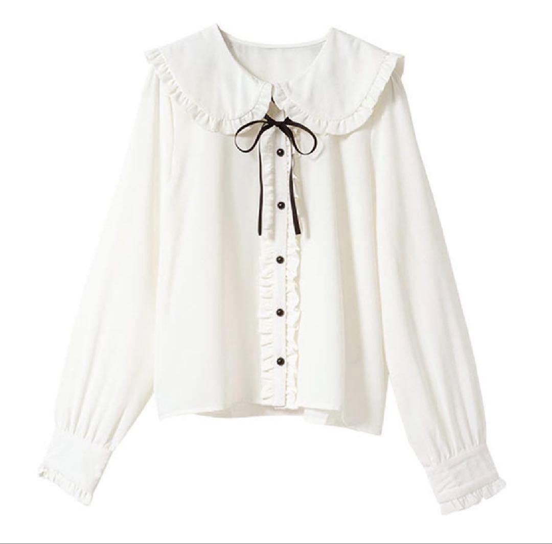 DearMyLove うさ耳フリルブラウス ホワイト3L - メルカリ