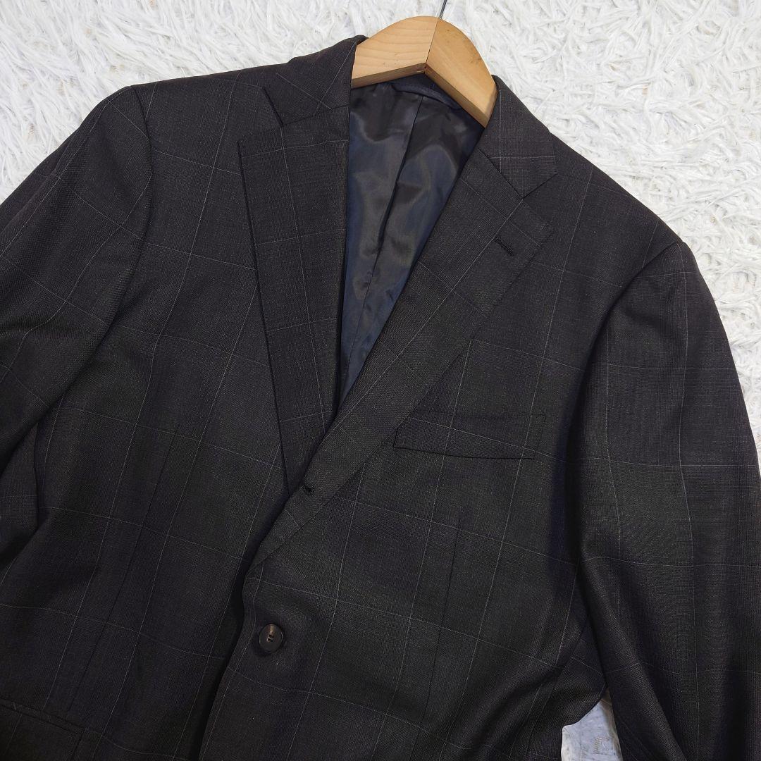 ユニバーサルランゲージ カノニコ生地 テーラードジャケット チェック