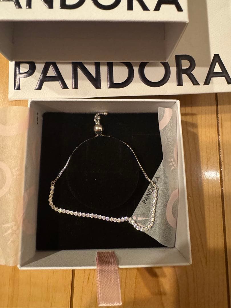 アクセサリー PANDORA Sparkling Slider Tennis Bracelet PANDORA（パンドラ） ブレスレット スパークリング スライダー テニス