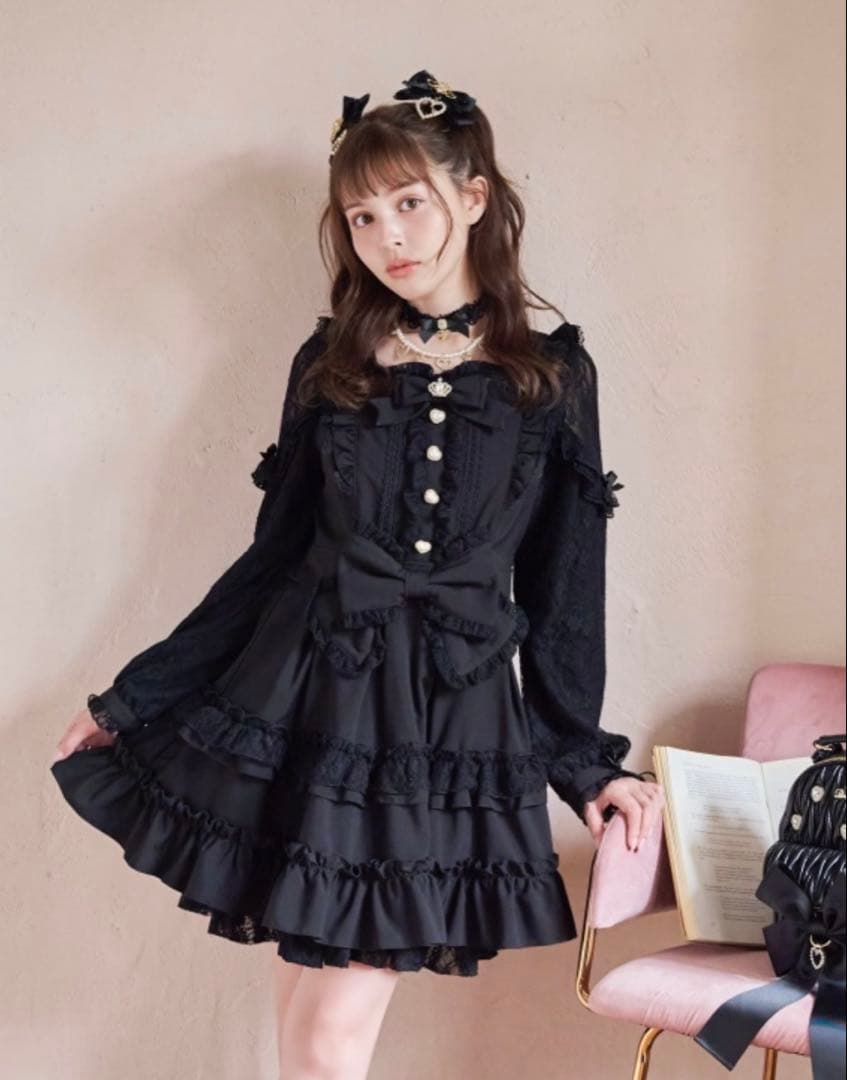 LIZLISA ティアラリボンティアードワンピース - メルカリ