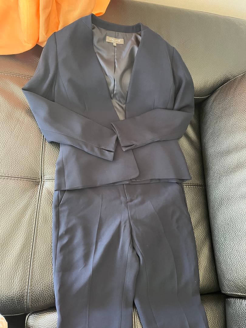 ノーカラージャケットパンツセット〝ユナイテッドアローズ〟 通勤 入学