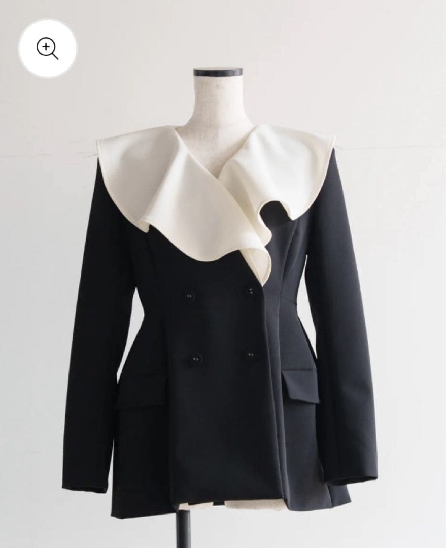 ジャケット・アウター CARLA Ruffle 2way Peplum Jacket -Black