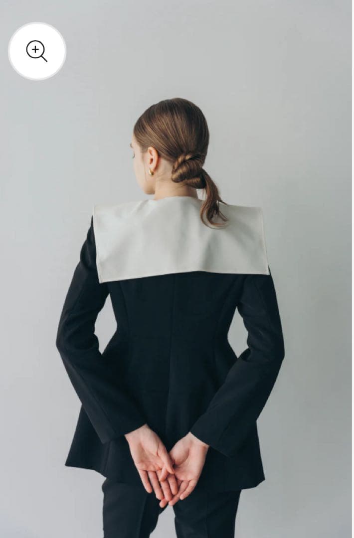 ジャケット・アウター CARLA Ruffle 2way Peplum Jacket -Black