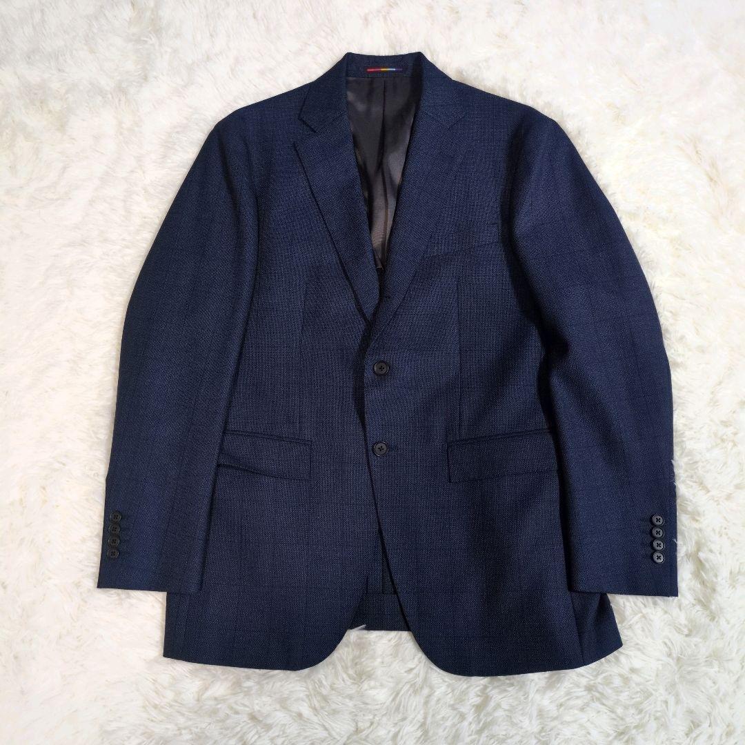 オリヒカ スーツ スリーピース ベスト チェック ネイビー AB6 - メルカリ