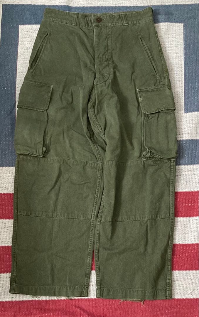 フランス軍 M47 カーゴパンツ 後期 21サイズ ヘリンボーン - メルカリ